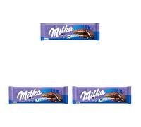 Milka MMMAX, Crema Oreo, Tavoletta di Cioccolato al Latte con Ripieno di Crema Oreo, 100% Latte Alpino, Cacao Sostenibile, 300g (Confezione da 3)