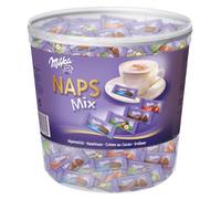Milka Naps Mix Latticini Nocciole Fragola Crema Cacao Per Ufficio 1000g