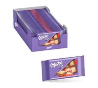 Milka, Oro Saiwa, Tavoletta di Cioccolato al Latte Ripieno di Biscotti Oro Saiwa, 100% Latte Alpino, Cacao Sostenibile, 20x35g (20 tavolette da 35g)