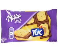 Milka, Tavoletta al Latte con Biscotti Tuc, 20 confezioni da 35 g [700 g]