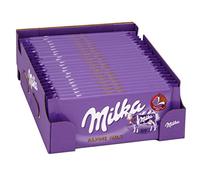 Milka Tavoletta di cioccolato al latte, liscia e cremosa, perfetta da condividere, 100 g (confezione da 24)