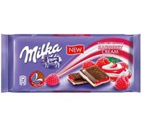 Milka Tavoletta di cioccolato crema lampone, 100 g, confezione da 22 (22)
