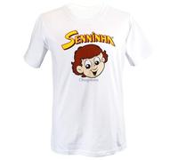 MILKGROUND Ayrton-Senna-Senninha-Graphic-Printed-Men-Short-Sleeve-Casual-T-Shirt White L