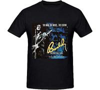 MILKGROUND Buddy Holly Story Mens T Shirts Design Round Neck Black Black M
