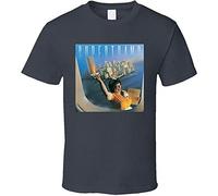 MILKGROUND Supertramp Breakfast in America T-Shirt Printed Tee Graphic Top for Men Shirt Navy S