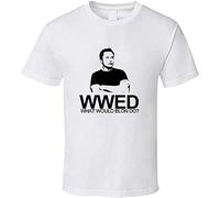 MILKGROUND What Would Elon Musk Do Jesus T-Shirt Graphic Tee Mens Funny Shirt White M