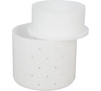 Milky Stampo per formaggio con coperchio pressato Ø 82 mm - Stampo per formaggio fai da te - Stampi per formaggio Camembert & crema di formaggio - Stampo per formaggio Feta di alta qualità in plastica