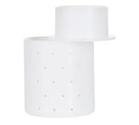 Milky Stampo per formaggio - stampo a cerchio con coperchio, Ø 110 mm rotondo, cilindrico, quantità di riempimento circa 800 g