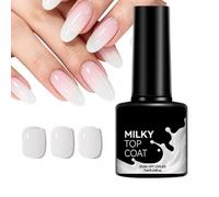 Milky White Gel Nail 7ml Top Coat Long Lasting Manicure