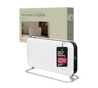 Mill Heat 99401 - Riscaldatore portatile a ricircolo 2000 W, termostato digitale, elementi riscaldanti in acciaio, protezione contro il surriscaldamento, 3 livelli di riscaldamento, casa/ufficio