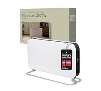 Mill Instant Termoconvettore Portatile 2000W, per 24-28 m², Display LED, Riscaldamento Rapido, Silenzioso, Facile da Spostare, con Spina, Design Norvegese
