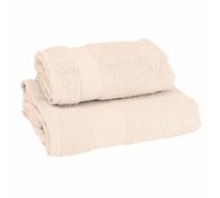 MILLE - Asciugamano viso e ospite bagno tinta unita 1+1 set spugna Gabel cotone