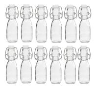 mille idee 12 Bottiglie in Vetro 100ml con Tappo Meccanico Idea Bomboniera Bottiglie Liquori