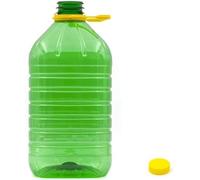 mille idee 2 Dame Dama Pet 5 Litri con Tappo - Bottiglione Alimentare per Acqua, Vino, Olio, Succhi - Contenitore Plastica Riciclabile per Uso Alimentare - Tanica Leggera e Resistente cm 15x15 32h