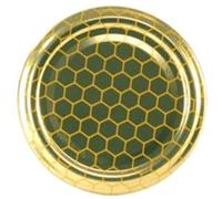 mille idee 200 Tappi Capsule Capsula Tappo Copercchio Diam. 82 alveare Per Barattolo Vetro Per il Miele Color Oro