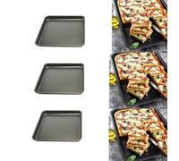 mille idee 3 Tris teglia da forno pizza quadra quadrata cm 30x30h3