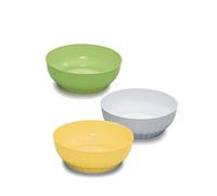 mille idee 6 Ciotole ciotola insalatiera in plastica cm 32 colori assortiti pratiche veloci all'uso. Lavabili in lavastoviglie