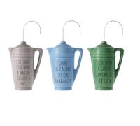 mille idee Evaporatore in Ceramica per Termosifone a Forma di Caraffa - Set 3 Assortiti - Umidificatore Decorativo da Calorifero 12 x 4 x H 16 cm - Ideale per Diffondere Umidità e Profumo in Casa