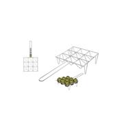 mille idee Griglia carciofi barbecue graticole da camino 26 X 26 CM 9 posti