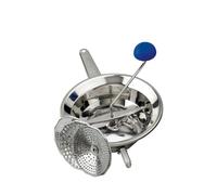 mille idee passaverdure Manuale Passatutto in acciaio inox 18/10, D. 24cm, 3 Dischi in dotazione, antiruggine per schiacciare patate, verdure, legumi, zuppe, salse, pomodori,