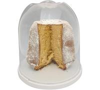 mille idee Porta Panettone Pandoro cupola h28 cm 28,5 contenitore dolci con chiusura di sicurezza con coperchio trasparente