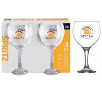 mille idee Set 2 bicchieri calici per apertivo spritz bar coppia bicchiere B 64.5 cl H 20 cm