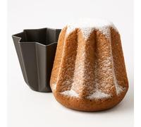 mille idee Set 2 Stampi Pandoro Antiaderenti 1 Kg - Forme a Stella 23×16 cm in Acciaio - Stampo per Pandoro Fatto in Casa, Cottura Uniforme e Facile Sformatura