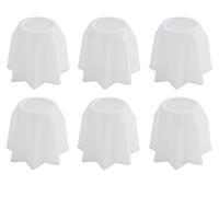 mille idee Set da 6 Stampi Pandoro in Plastica - 500 g - Misure 12 cm x 9 cm (H) - Stampi Rigidi per Pandoro, Dolci, Dessert Latticini Mozzarella Caseificio Riutilizzabili