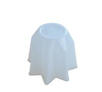 mille idee Stampo Pandoro Panettone in Plastica Alimentare - Forma a Stella per Panettone, Mozzarella o Dolci - Riutilizzabile, Resistente e Facile da Pulire - Made in Italy 1 Kg 18 X H 13 CM