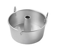 mille idee Stampo per Angel Cake/Chiffon Cake in Alluminio - Fondo Removibile e Piedini - Ø 20 cm - Stampo Ciambella per Dolci Soffici e Alti, Antiaderente e Facile da Pulire Ruoto americano