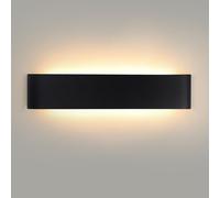 Mille Lucciole Applique da Parete Interno 24W,Lampada da Parete Moderno 3000K/4000K/6500K Tre colori disponibili,Applique LED da Parete Interno 38CM 2880LM,Lampada a Muro Per Interno【1 Pezzi Nero】