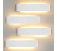 Mille Lucciole Lampada da parete a LED per interni, 4 pezzi, dimmerabile, 18 W, 28 cm, 2160 lm, lampada da parete dimmerabile, 3000 K/4000 K/6500 K, 3 modalità di colore, lampada da parete per