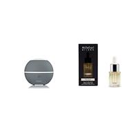 Millefiori Diffusore Ad Ultrasuoni Hydro Sfera, Grigio & Idrosolubile, da Utilizzare con Diffusore di Fragranza per Ambiente ad Ultrasuoni Hydro, White Musk, 15 ml