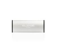 Millefiori Milano - Icon Profumatore Auto Classic Silver Petali di Tabacco - Diffusore Auto con Fragranza Legnosa e Speziata