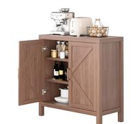 MilleLoom Credenza con ripiani regolabili, tavolo consolle per bar da fattoria, armadio per cucina e sala da pranzo (90,2 cm H 76,2 cm L 35,6 cm W)