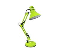 Millelucciole Lampada da scrivania led E27 braccio snodabile orientabile luce da tavolo base con morsetto incluso (Verde)