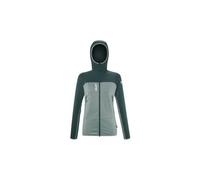 Millet fusion grid hoodie verde donna polare