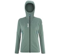 Millet Fusion XCS Hoodie W - giacca softshell - donna M Light Green/Blue woman Pfc-Free,Bluesign