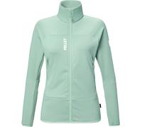 Millet - Giacca in pile stretch Polartec® Power Grid con cerniera - Fusion Grid Jkt W Seaweed per Donne in Pelle - Taglia M - Verde