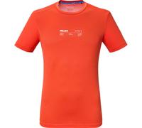 Millet - T-shirt da corsa leggera, traspirante ed elasticizzata - Intense Essential SS M Paprika per Uomo in Poliestere Riciclato - Taglia L - Arancione