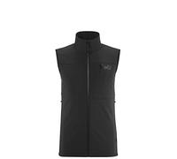 Millet - Magma Shield Vest M - Gilet Senza Maniche Softshell da Uomo - Membrana Antivento - Escursioni, Uso Quotidiano - Nero