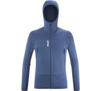 Millet fusion grid hoodie polare blu