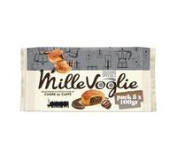 MilleVoglie Bocconcini di Sfoglia con Cuore al Caffè, Edizione Speciale, Pack 5 x 100g