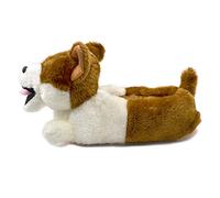 Millffy - Pantofole classiche a forma di coniglietto, per adulti, in peluche, Marrone (Corgi), Medium