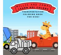 Millie and Jamal Learn ASL Colors:Transportation: Color by number using ASL