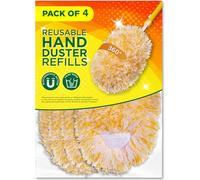 Millifiber Ricariche riutilizzabili in microfibra per spolverino Swiffer, 360 gradi Dry Duster Heavy Duty ricariche, confezione da 4 (il manico non è incluso) Solo asciugatura all'aria