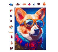 Milliwood Puzzle in Legno 316 Pezzi - Corgi Dog - Puzzle Bambini 10 Anni Puzzle Legno Puzzle Animali Passatempo Per Adulti Animali In Legno Puzzle Particolari Puzzle Bellissimi - 27,5x37cm