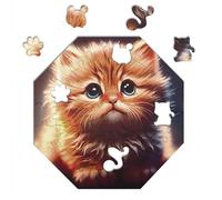 Milliwood Puzzle in Legno 46 Pezzi - Cali Cat - Puzzle Bambini 4 Anni Puzzle Legno Puzzle Animali Passatempo Per Adulti Animali In Legno Puzzle Particolari Puzzle Art Puzzle Bellissimi - 29x29cm