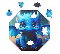 Milliwood Puzzle in Legno 46 Pezzi - Diego Dragon - Puzzle Bambini 4 Anni Puzzle Legno Puzzle Animali Passatempo Per Adulti Animali In Legno Puzzle Particolari Puzzle Bellissimi - 29x29cm