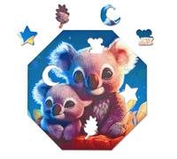 Milliwood Puzzle in Legno 46 Pezzi - Kylo Koala with Mommy - Puzzle Bambini 4 Anni Puzzle Legno Puzzle Animali Passatempo Per Adulti Animali In Legno Puzzle Particolari Puzzle Art - 29x29cm